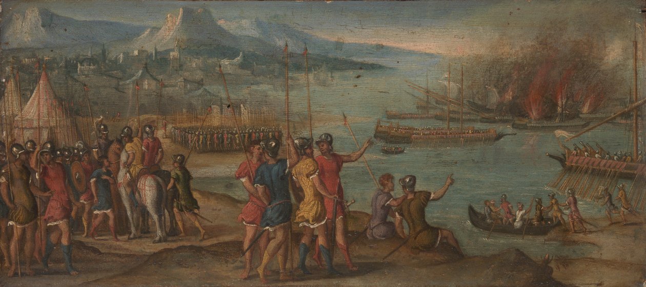 Bir Deniz Savaşı, c. 1580 by Italian Master