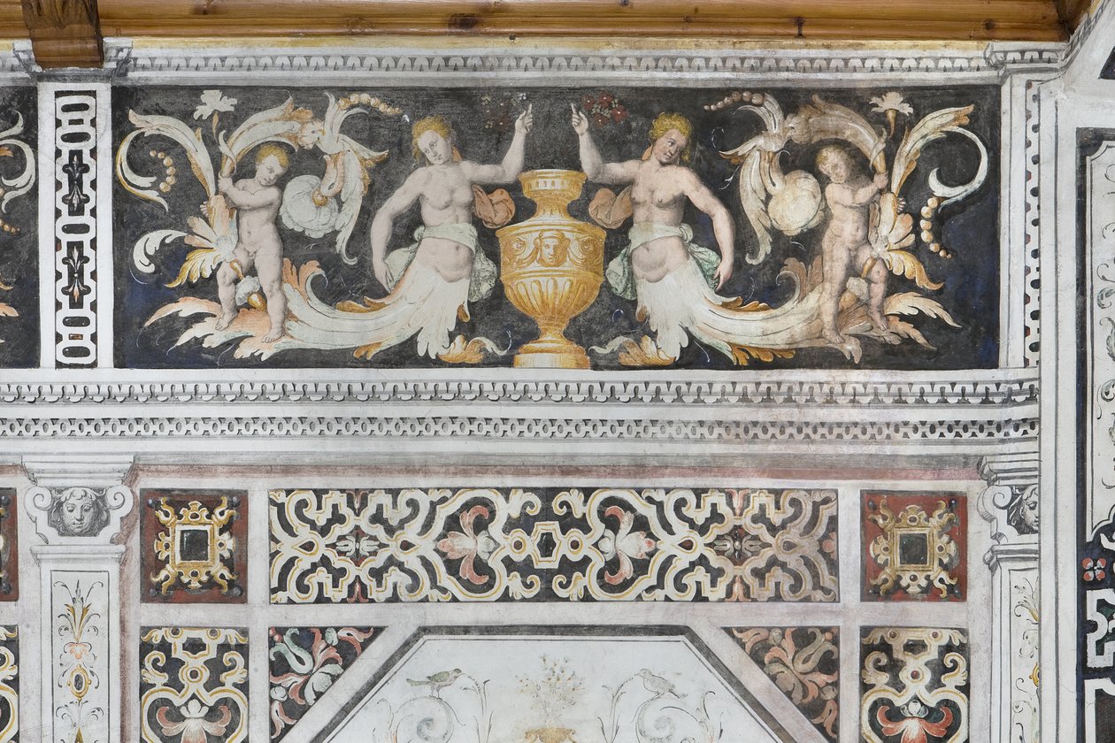 Carducci Odası, detay (fresk) by Italian School