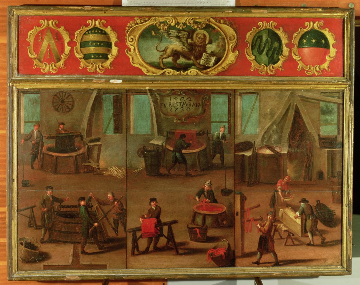 Ticaret ve Becerilerini Sergileyen Kumaş Boyacılar by Italian School