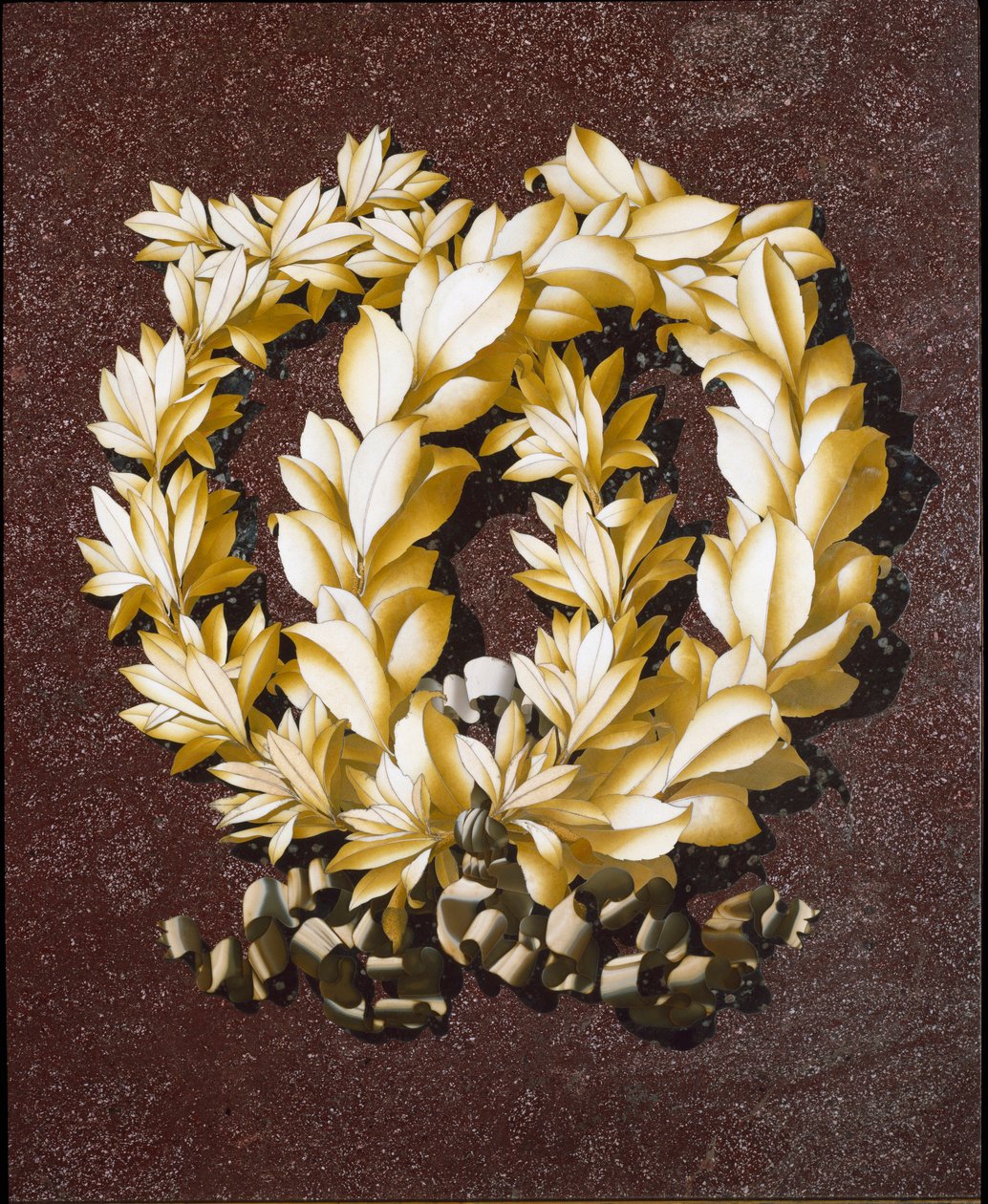 Yaprak taçları (kakma mermer by Italian School