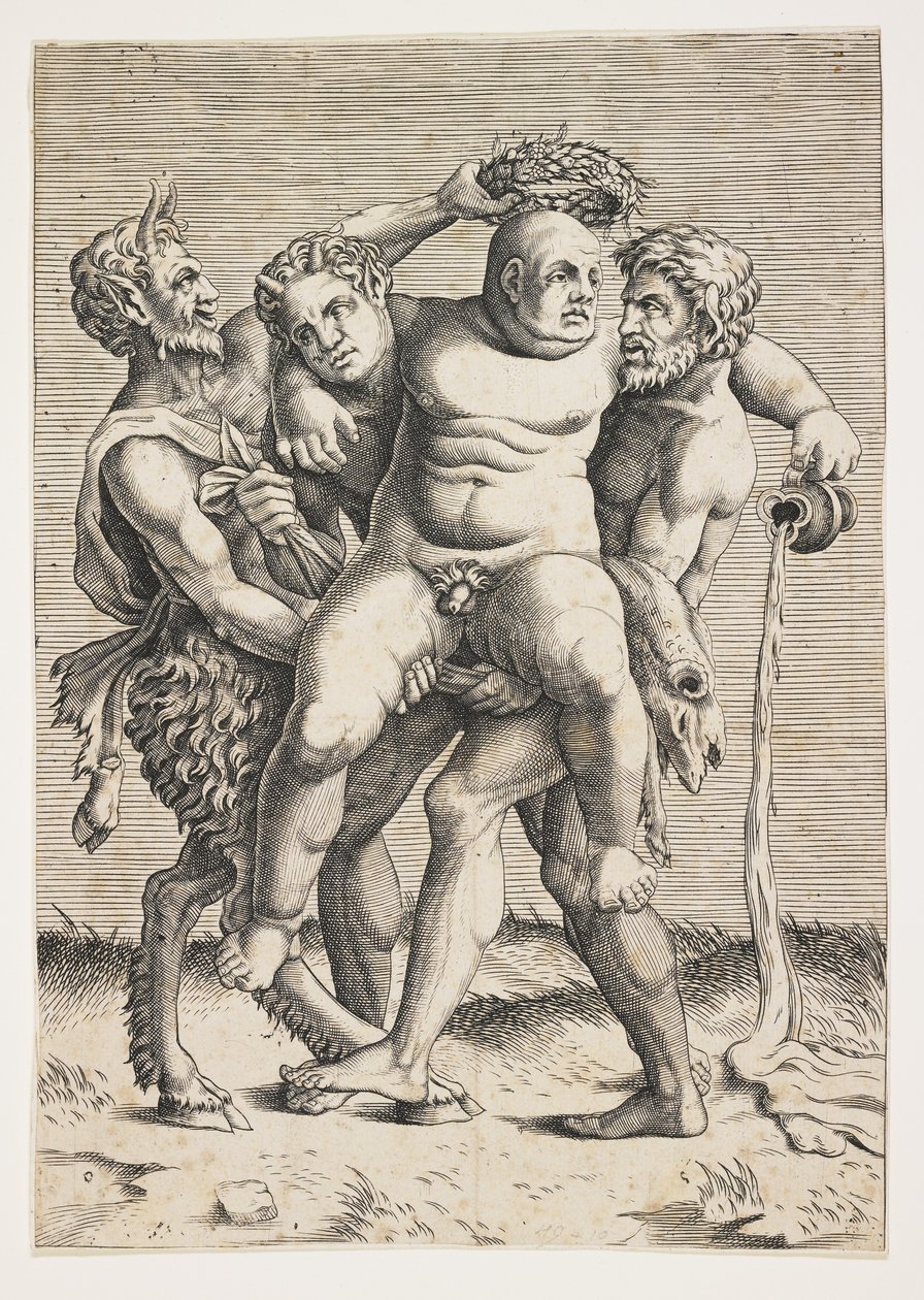 Sarhoş Silenus by Italian School