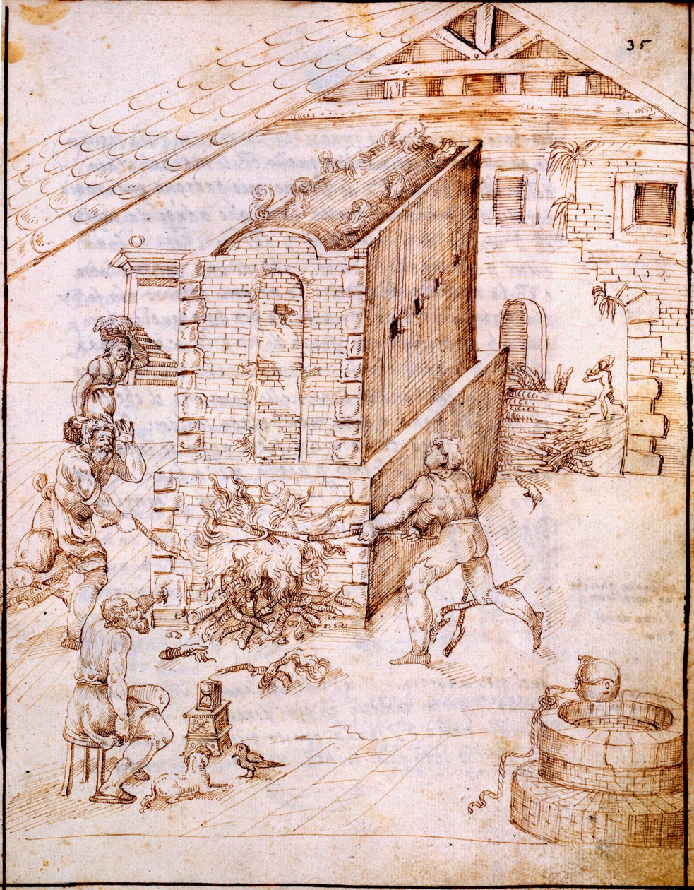 Erken Bir Fırının Ateşlenmesi, c.1630