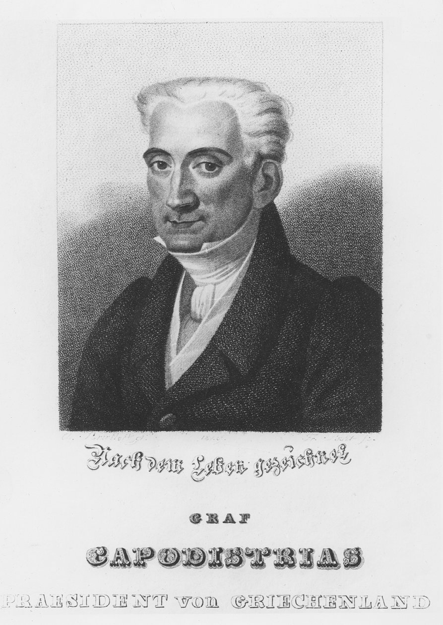 Ioannis Kapodistrias (gravür) by Italian School