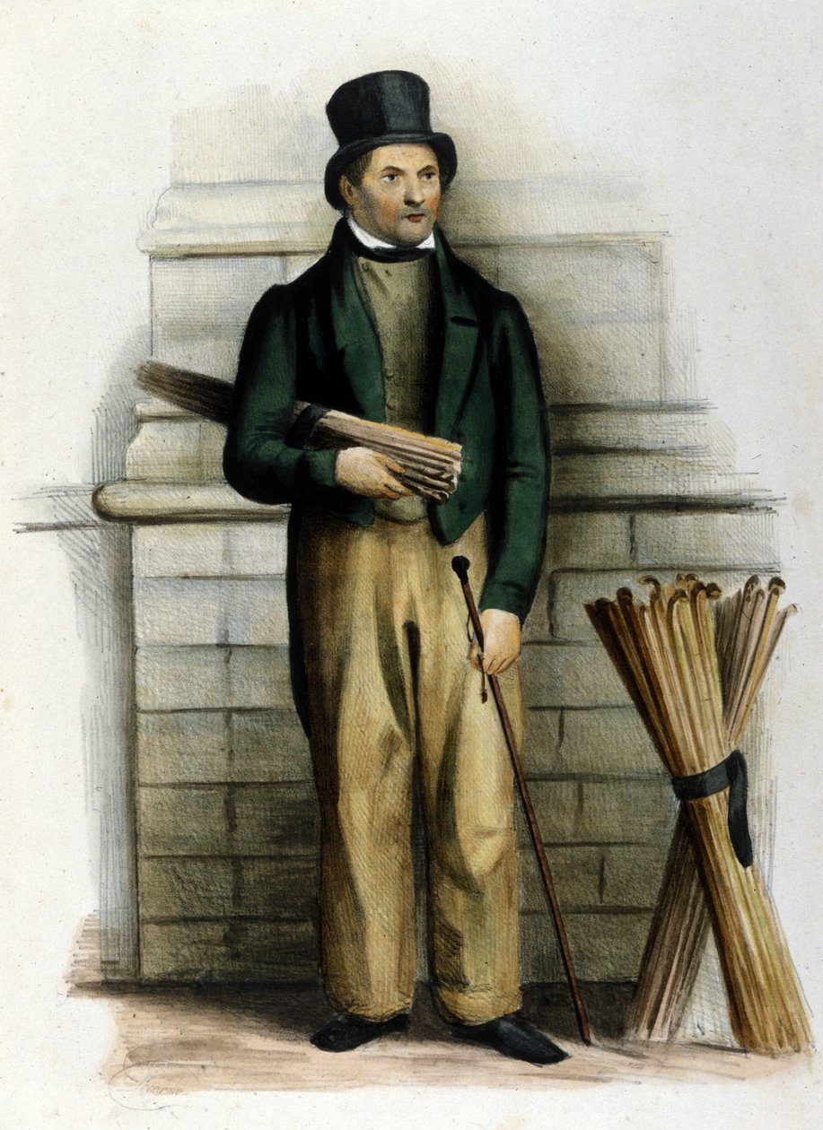 Milanese metier: baston satıcısı. by Italian School