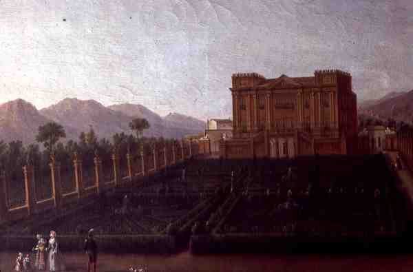 Villanın resmi (tuval üzerine yağlı boya) by Italian School