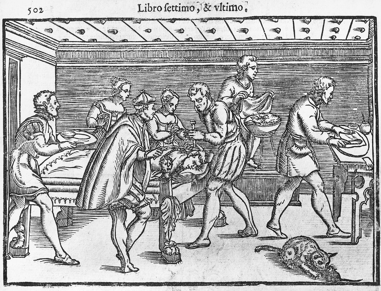 Kafatasının trepanlenmesini gösteren plaka by Italian School