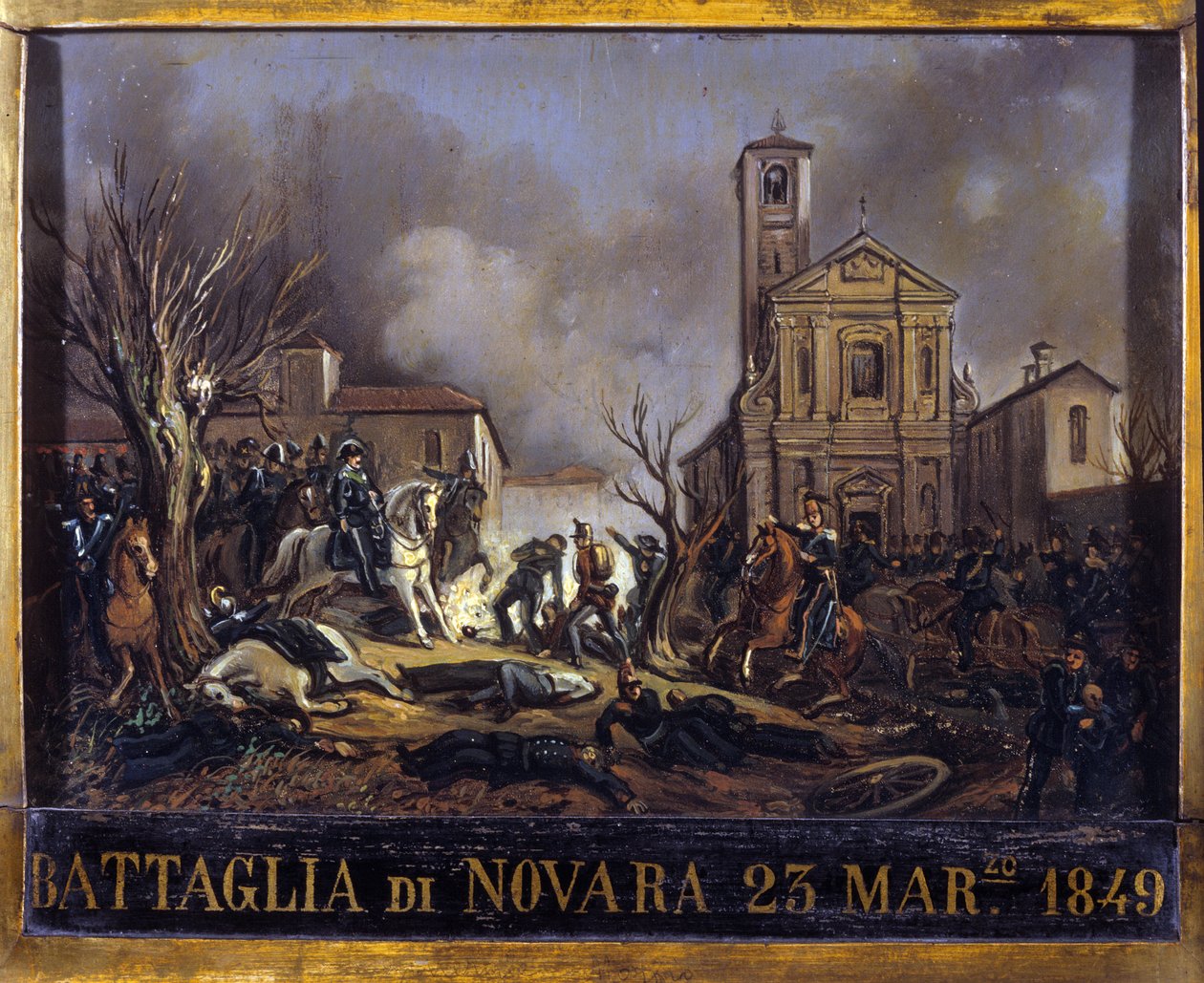 Novara Savaşı (Novara), 23 Mart by Italian School
