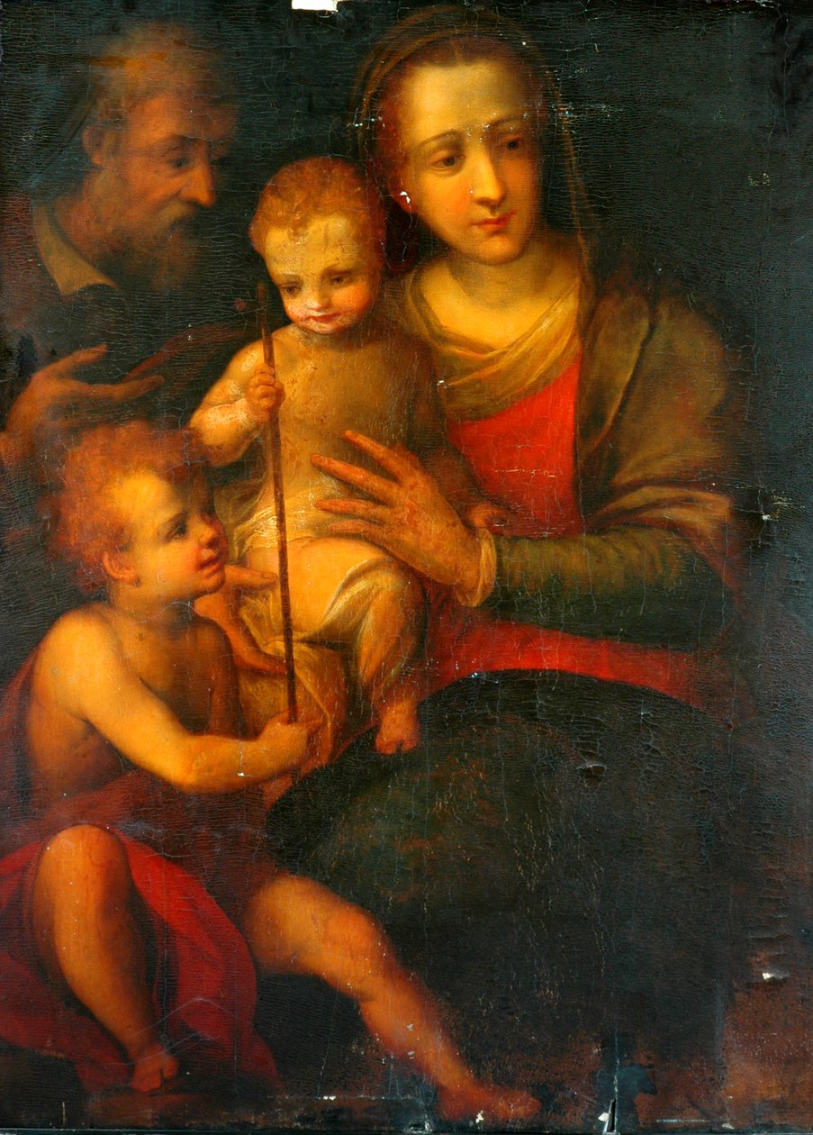 Kutsal Aile ve Aziz John, 1501 by Italian School