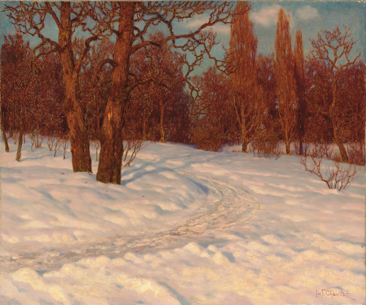 Alacakaranlıkta Kış Manzarası by Ivan Fedorovich Choultse