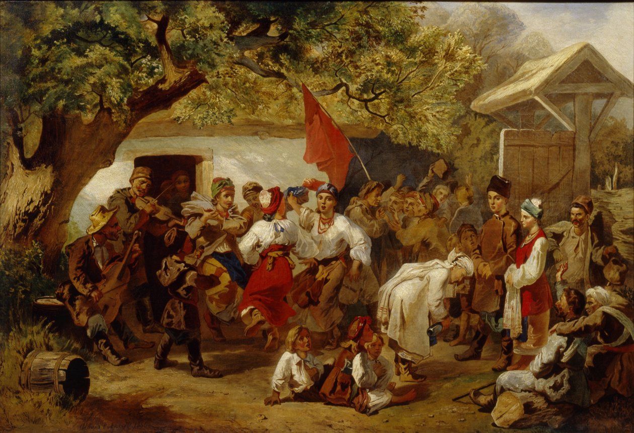 Düğün Bayramı, 1860 by Ivan Ivanovich Sokolov