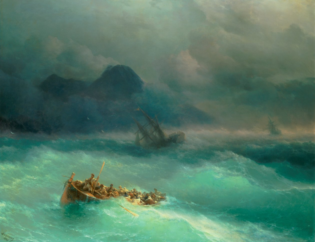 gemi enkazı by Ivan Konstantinovich Aivazovsky