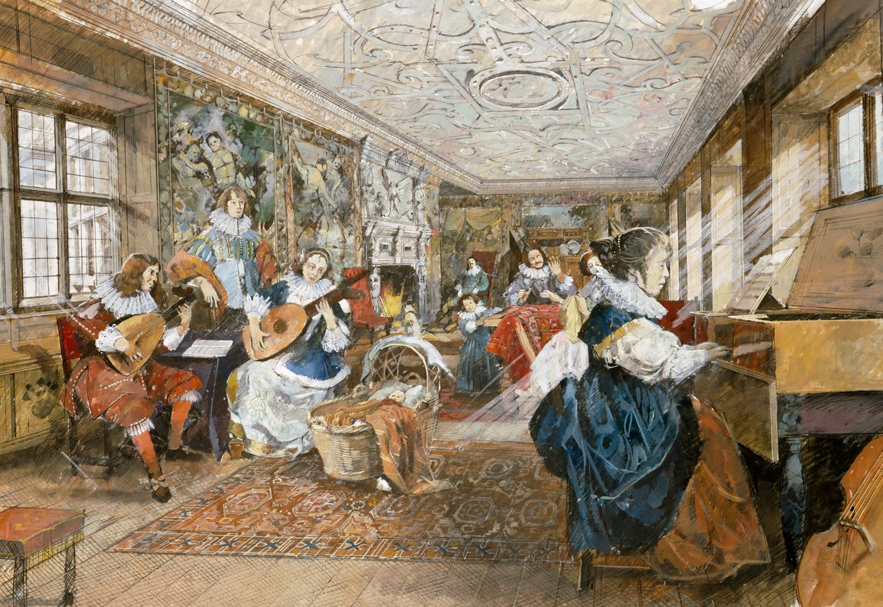 Kirby Hall, 17. yüzyılın başları, 1990-2010 by Ivan Lapper