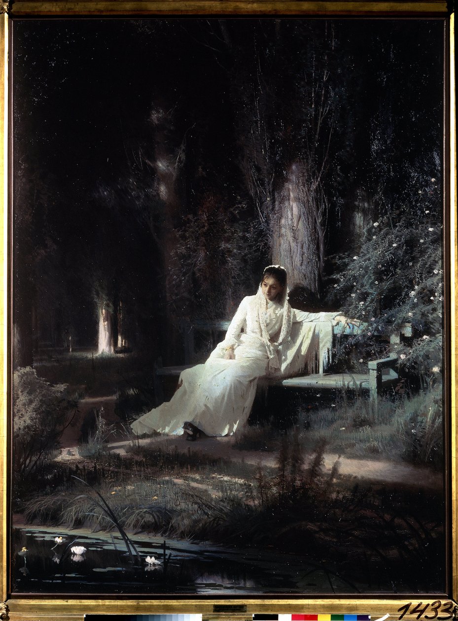 mehtaplı gece by Ivan Nikolaevich Kramskoy