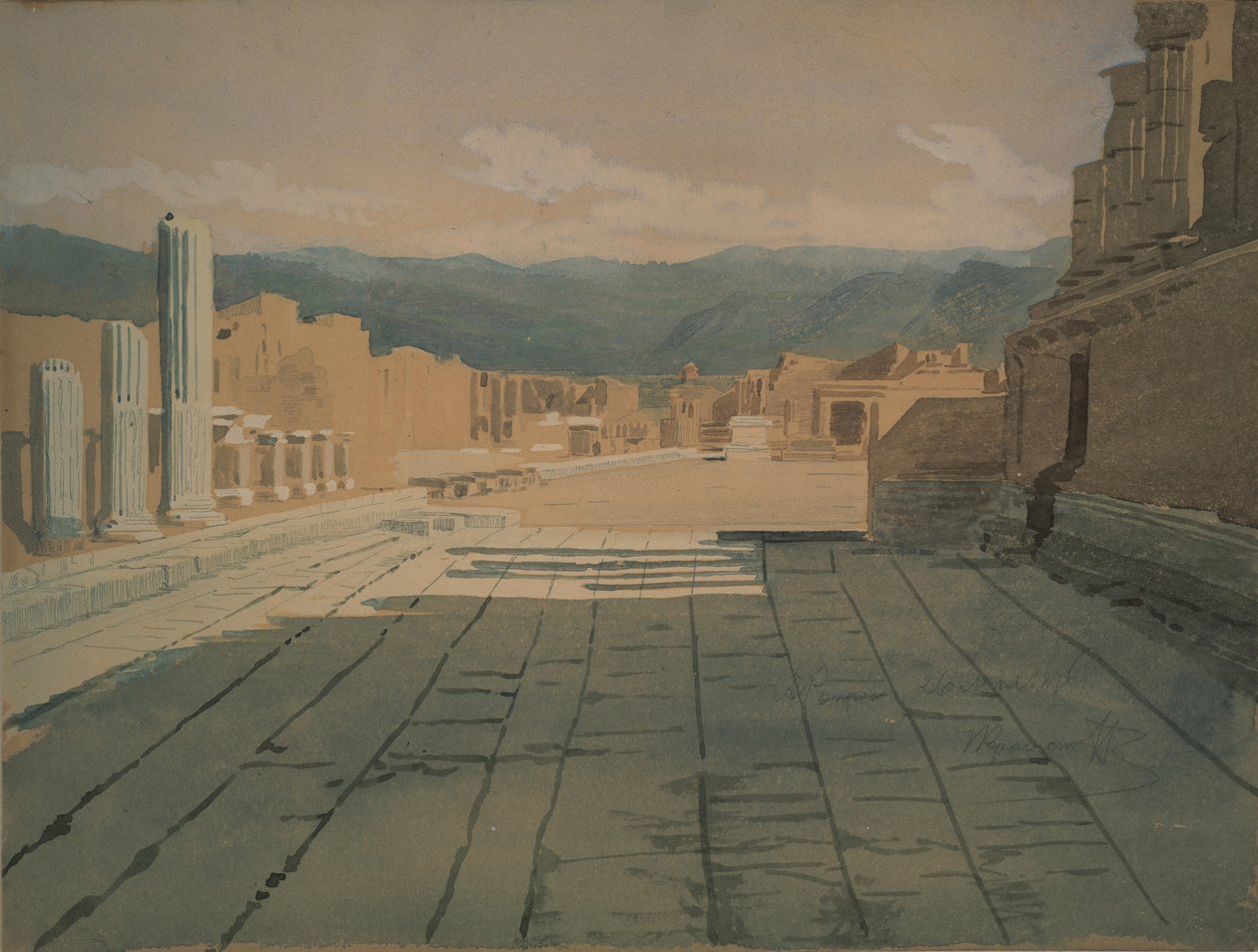 Pompei, 1876 by Ivan Nikolaevich Kramskoy