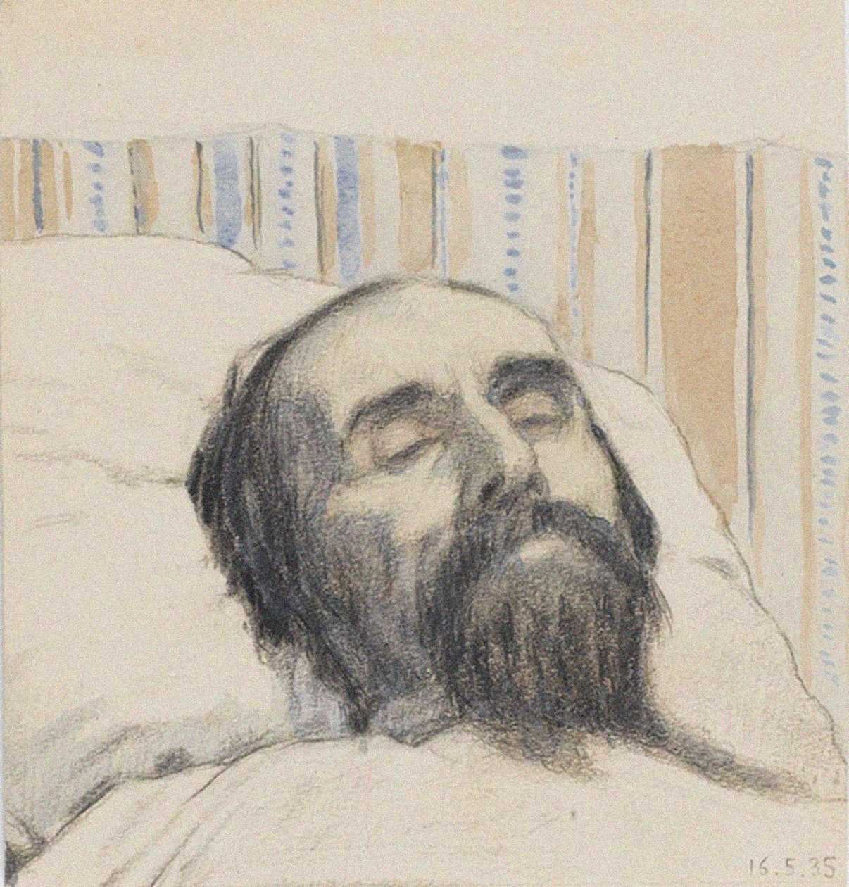 Maleviç ölüm döşeğinde by Ivan Vassilyevich Klyun