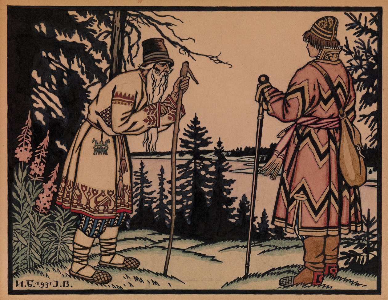 Ivan Tsarevich ve Kurbağa Prenses, 1931 by Ivan Yakovlevich Bilibin