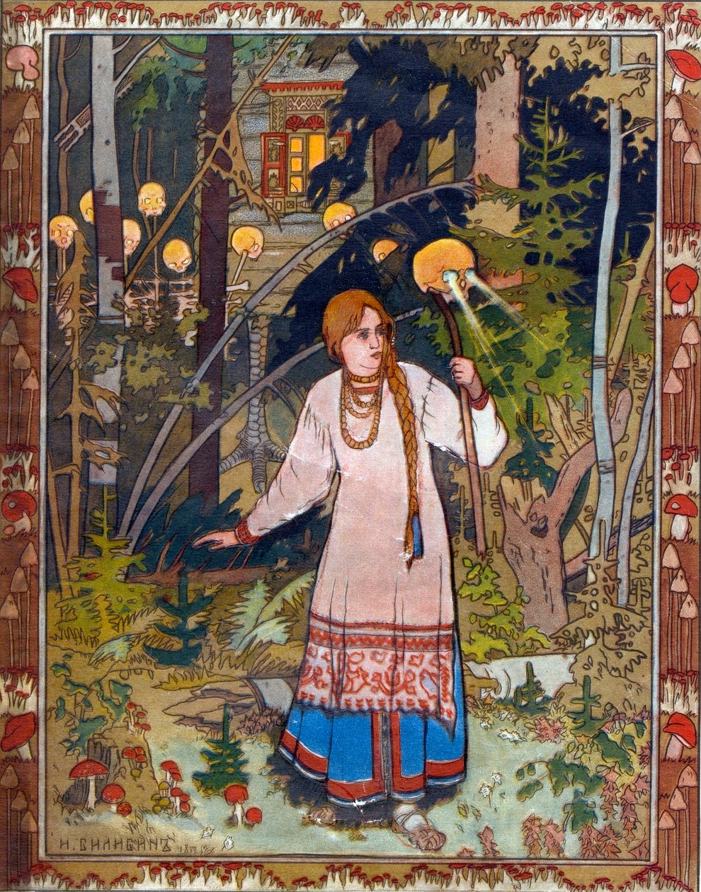 Güzel Vasilisa, 1900. by Ivan Yakovlevich Bilibin