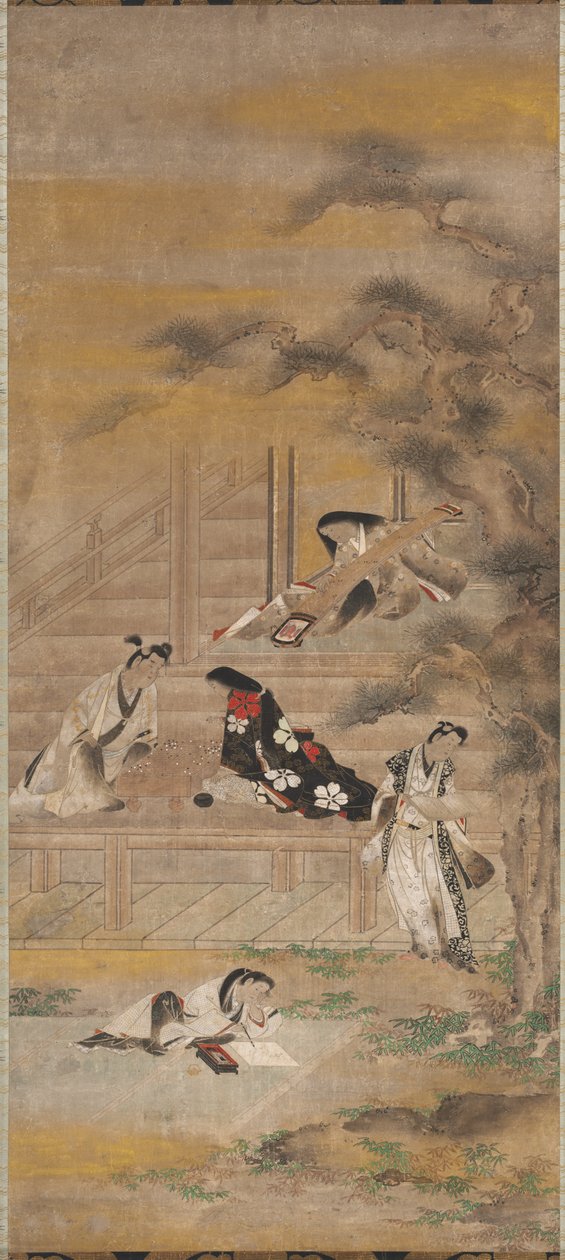 Dört Zevk, 17. yüzyıl. by Iwasa Matabei