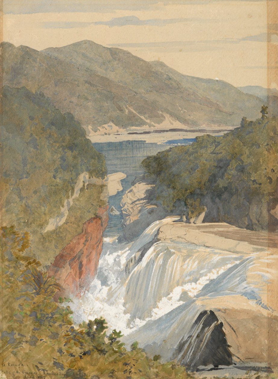 Te Reinga, Wairoa Şelalesi. Hawkes Körfezi by J. C. Richmond