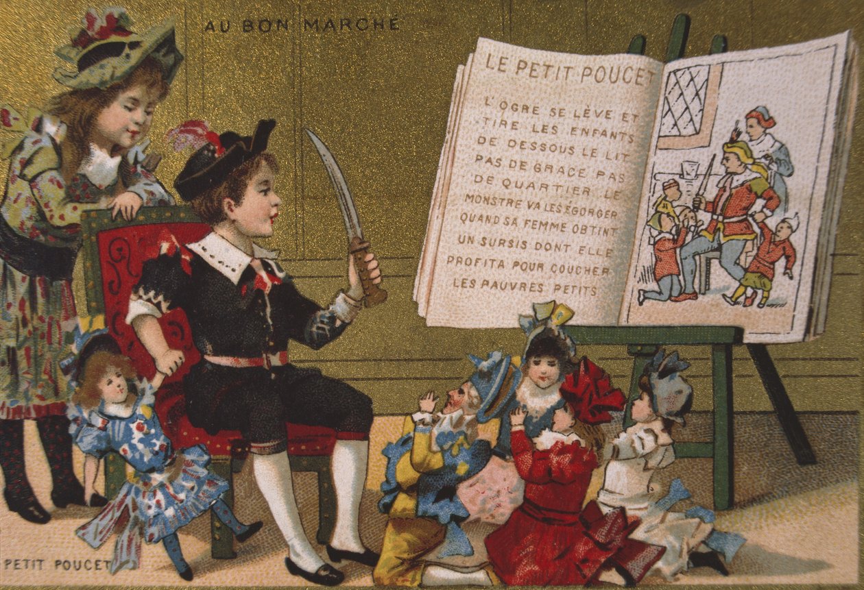 Tom Thumb, Au Bon Marche mağazasının reklamı, 1900 dolayları by J. Minot