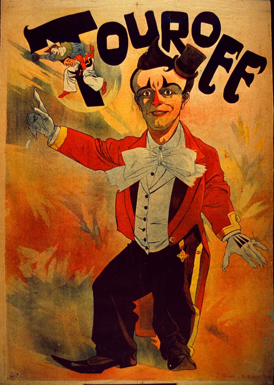 Touroff - Fransız sirk afişi, 1890 by J. Weiner