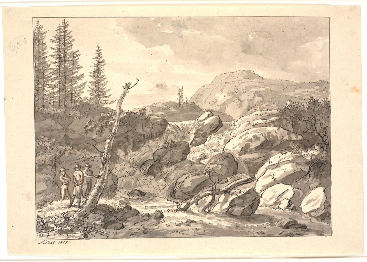 Şelale by Johan Christian Dahl