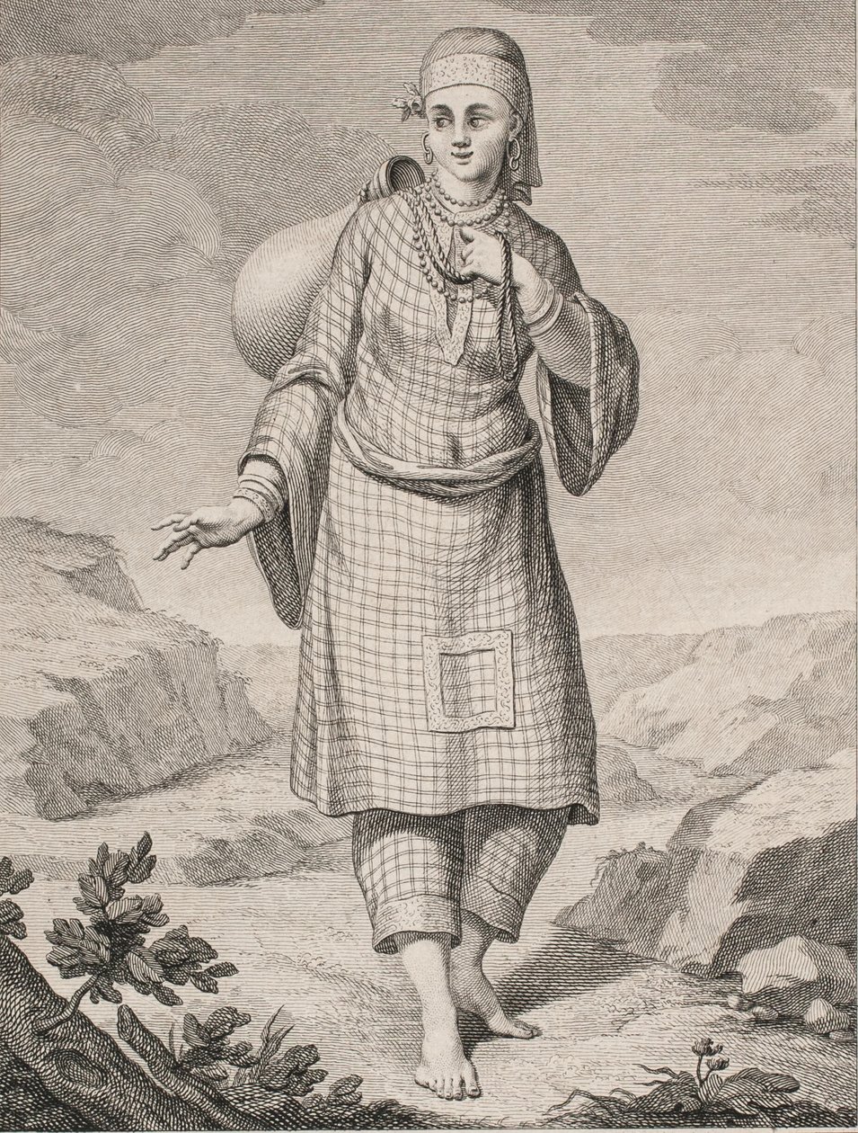 Su getiren bir Arap kadın by J.F. Clemens