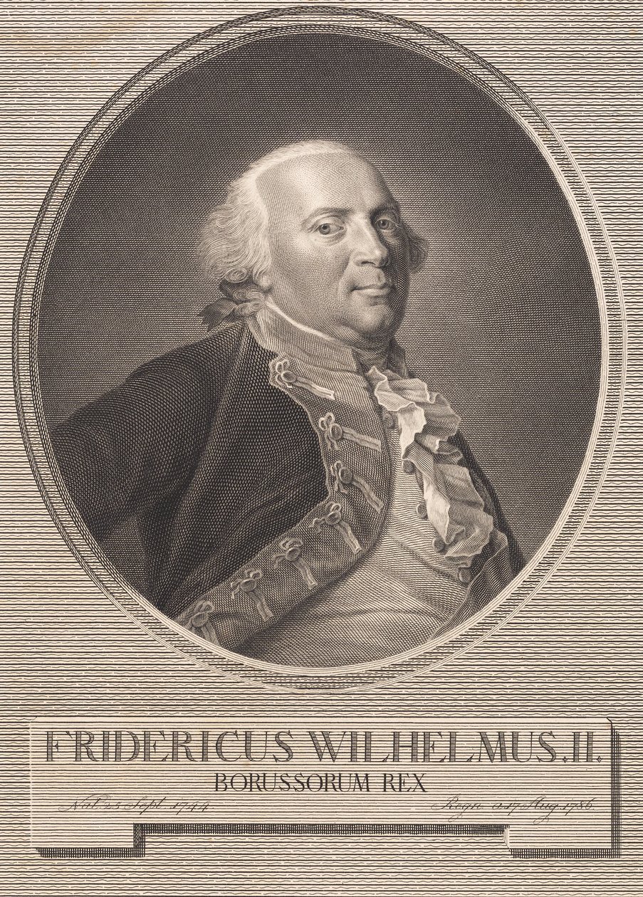 Friedrich Wilhelm II by J.F. Clemens