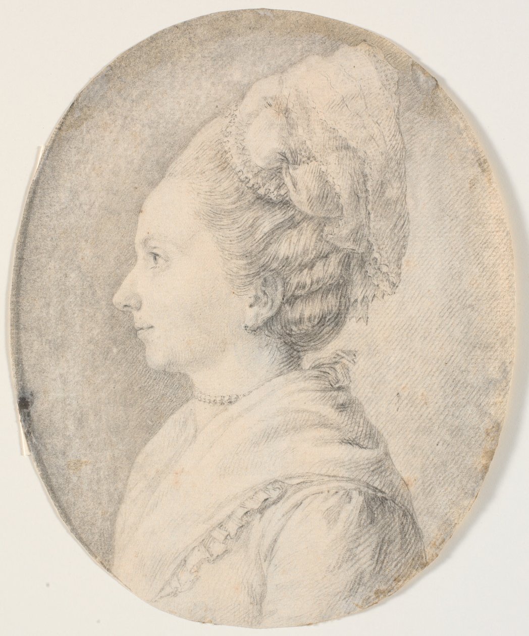Bir kadının portresi. Soldaki profil by J.F. Clemens