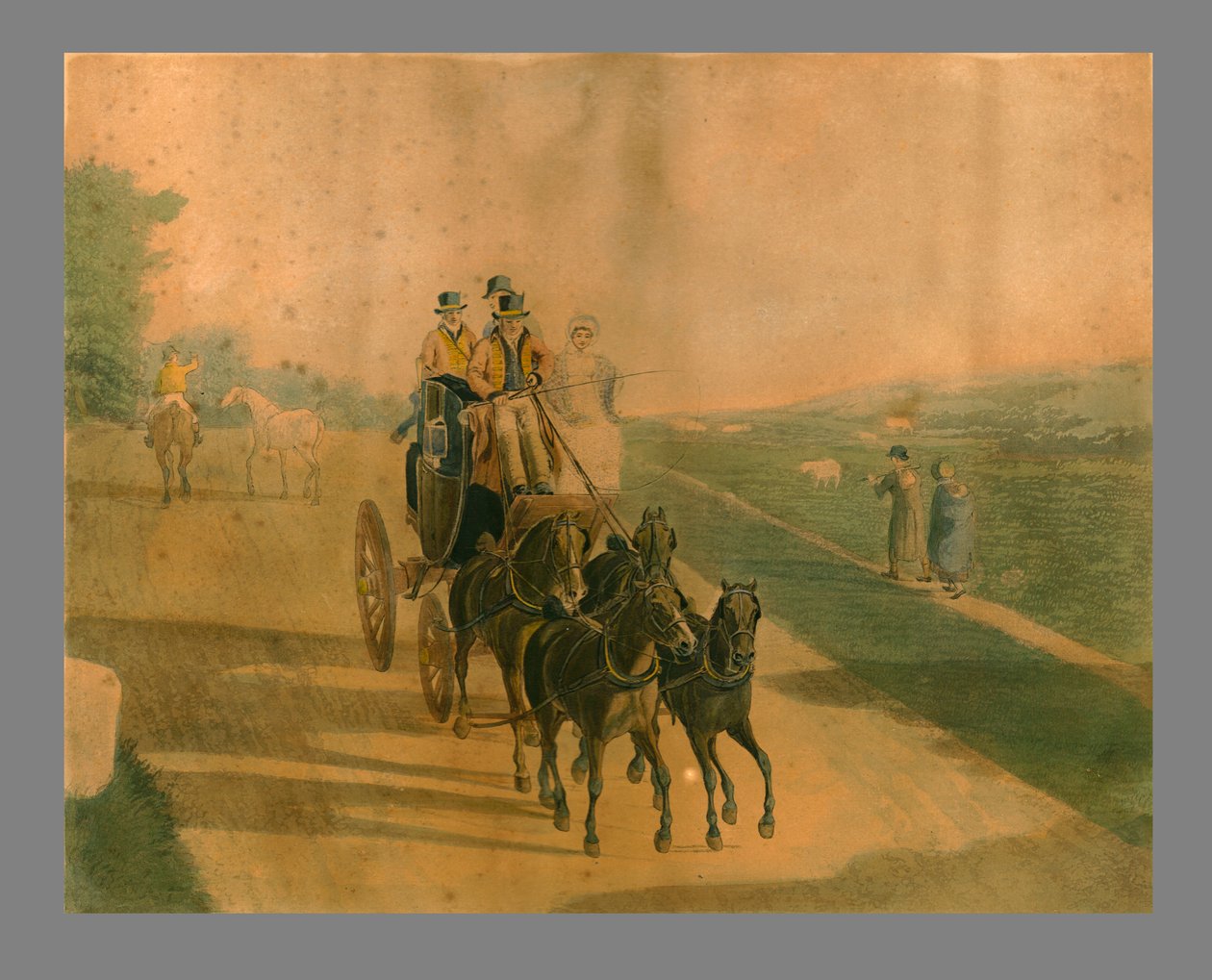 Posta koçu, 1820 by J.L.A.
