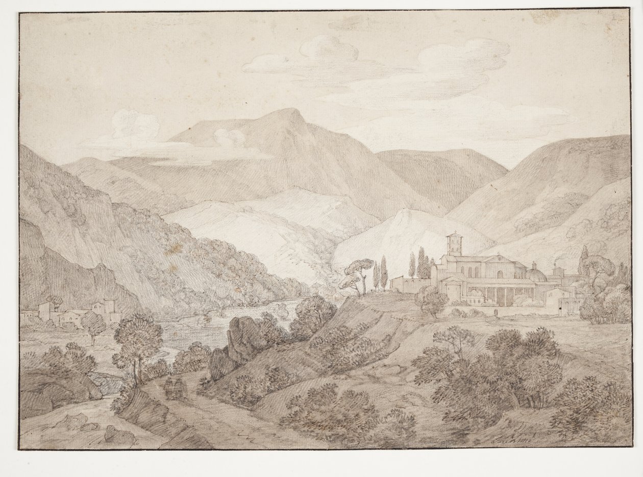 Cappucinerkloster ve Spoleto by J.L. Lund