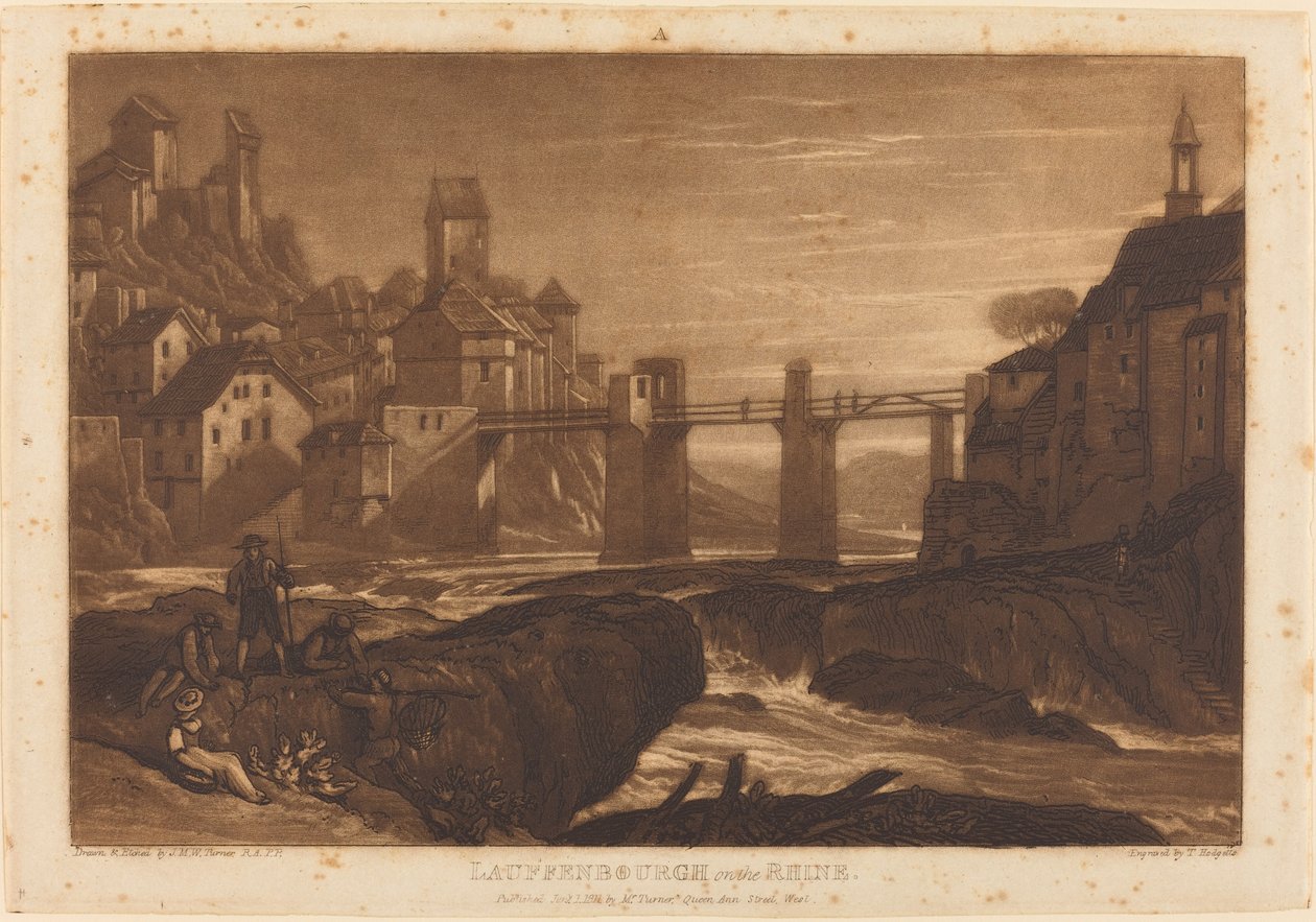 Ren Nehri üzerinde Lauffenbourgh, 1811