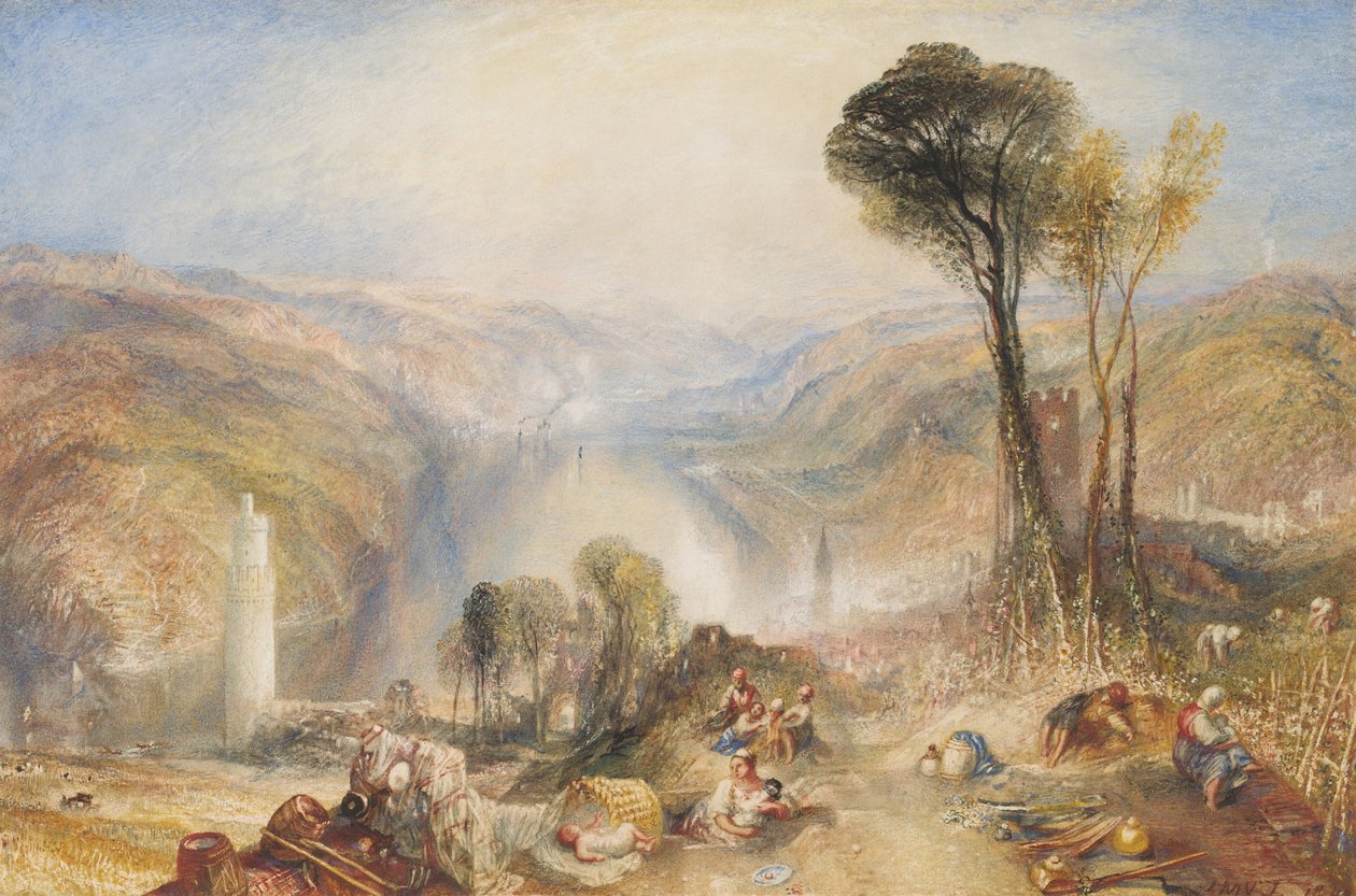 Oberwesel, 1840. by Joseph Mallord William Turner