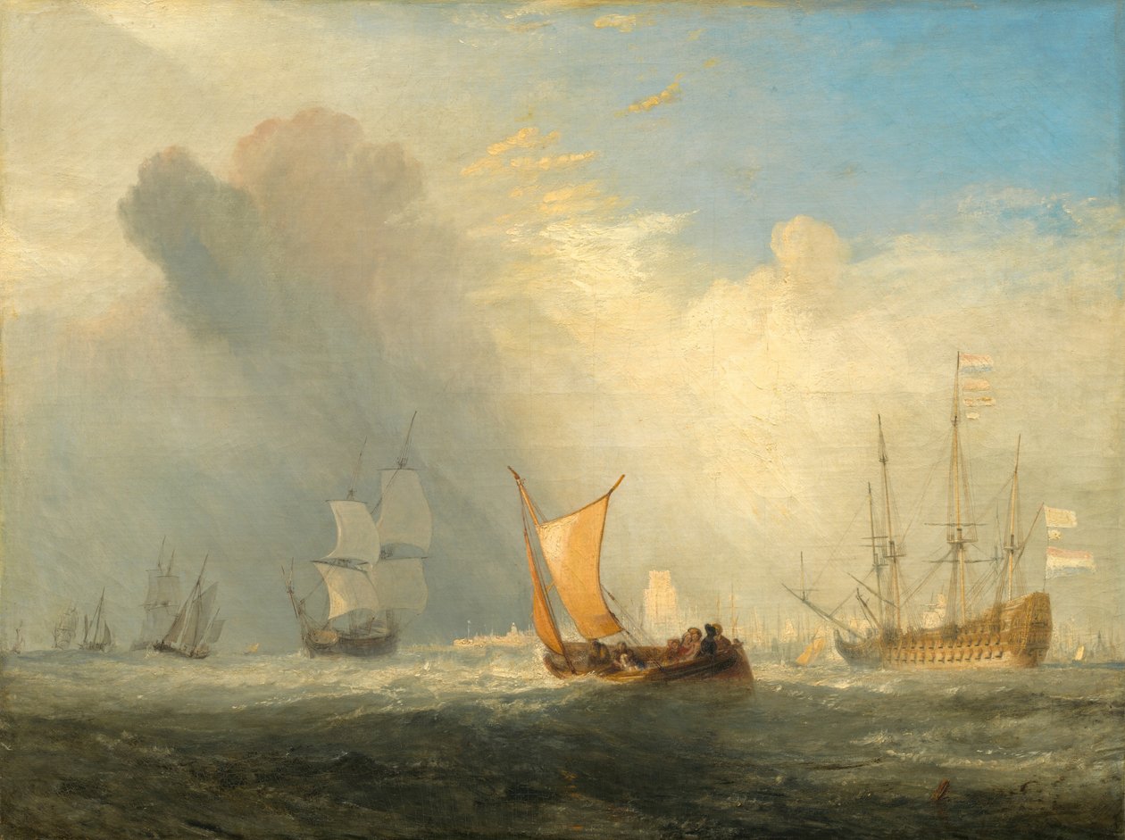 Rotterdam Feribot Teknesi, 1833. by Joseph Mallord William Turner