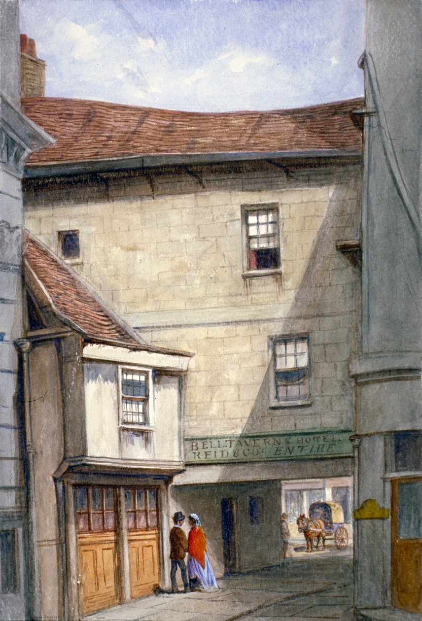 Bell Tavern, Addle Tepesi, Londra, 1868 by JT Wilson