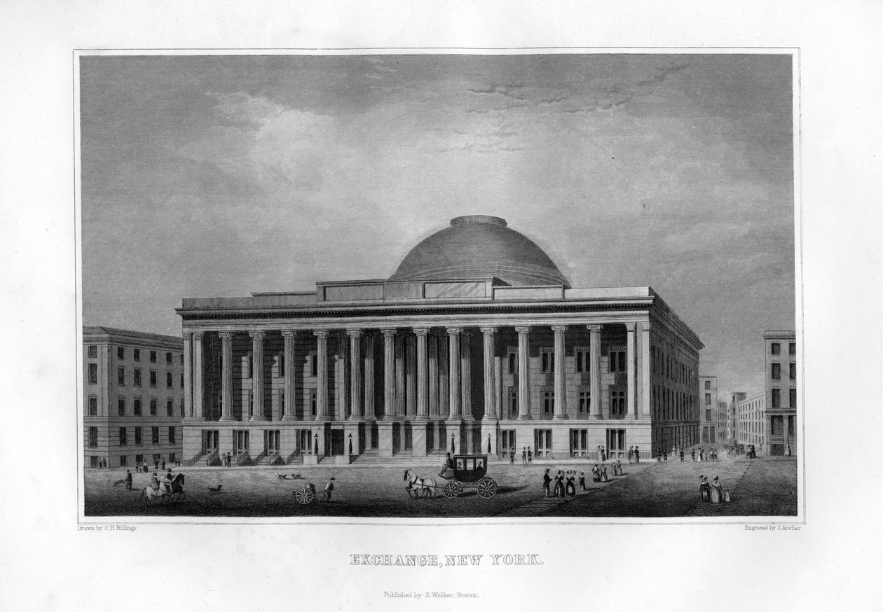 Borsa, New York, 1855. by J. Archer