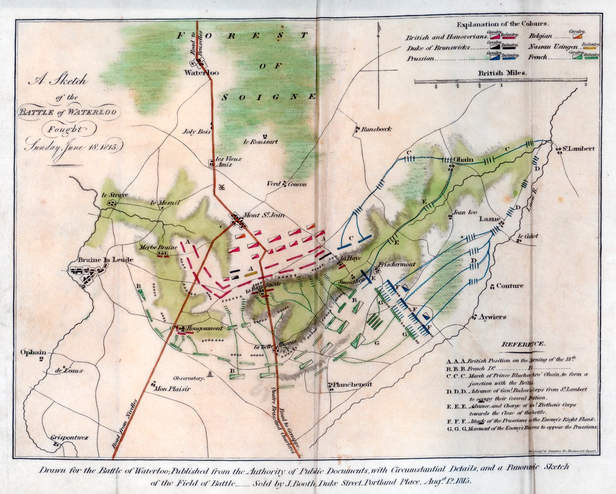 Waterloo Savaşı, 1815 1816. by J Booth