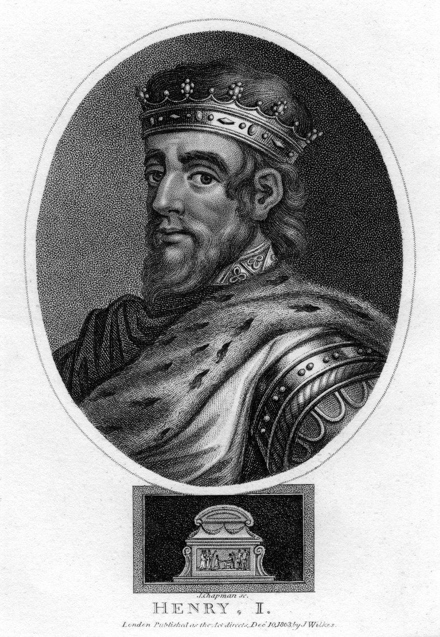 Henry I, İngiltere Kralı, 1803. by J. Chapman