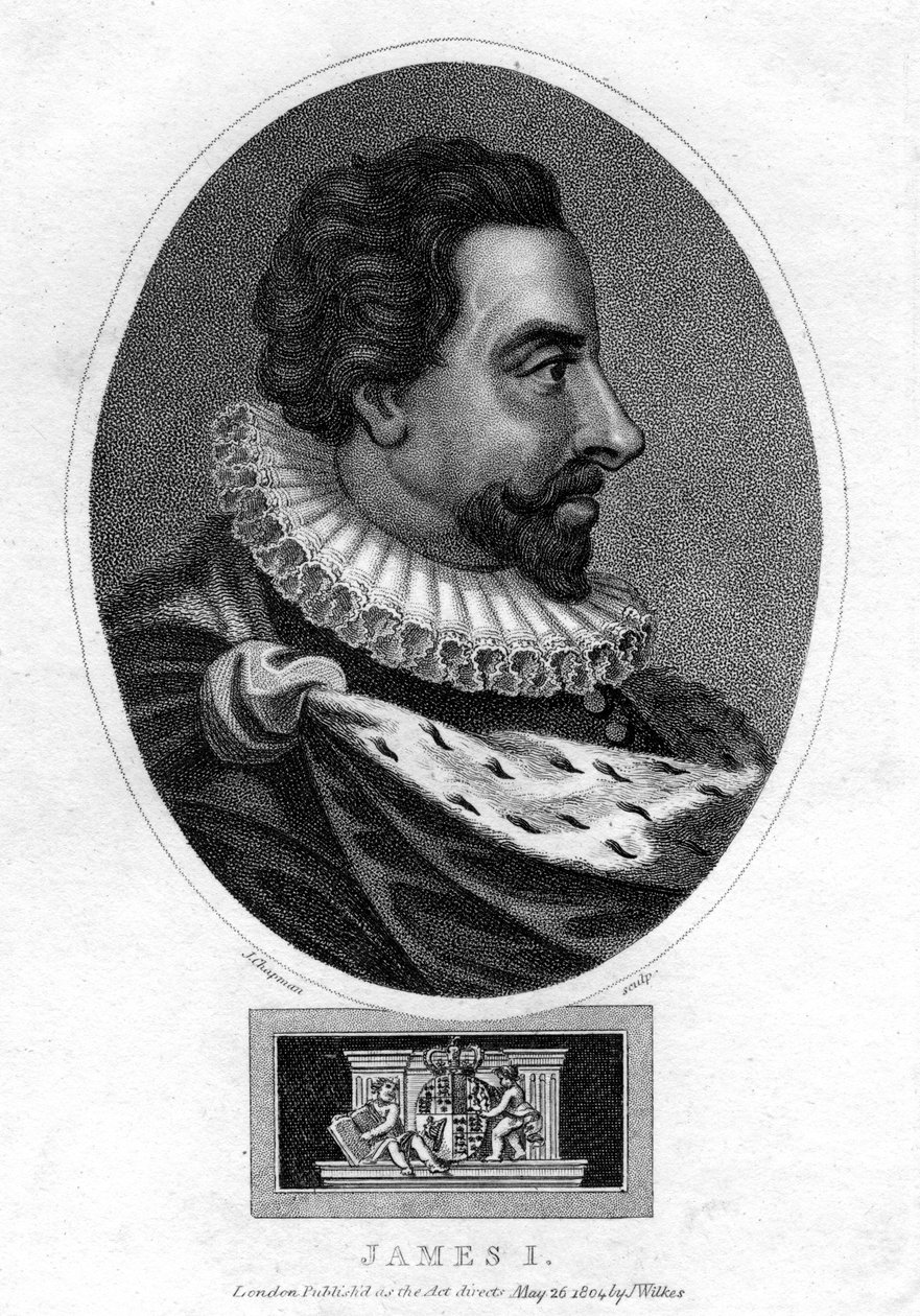 İngiltere Kralı I. James, 1804. by J. Chapman