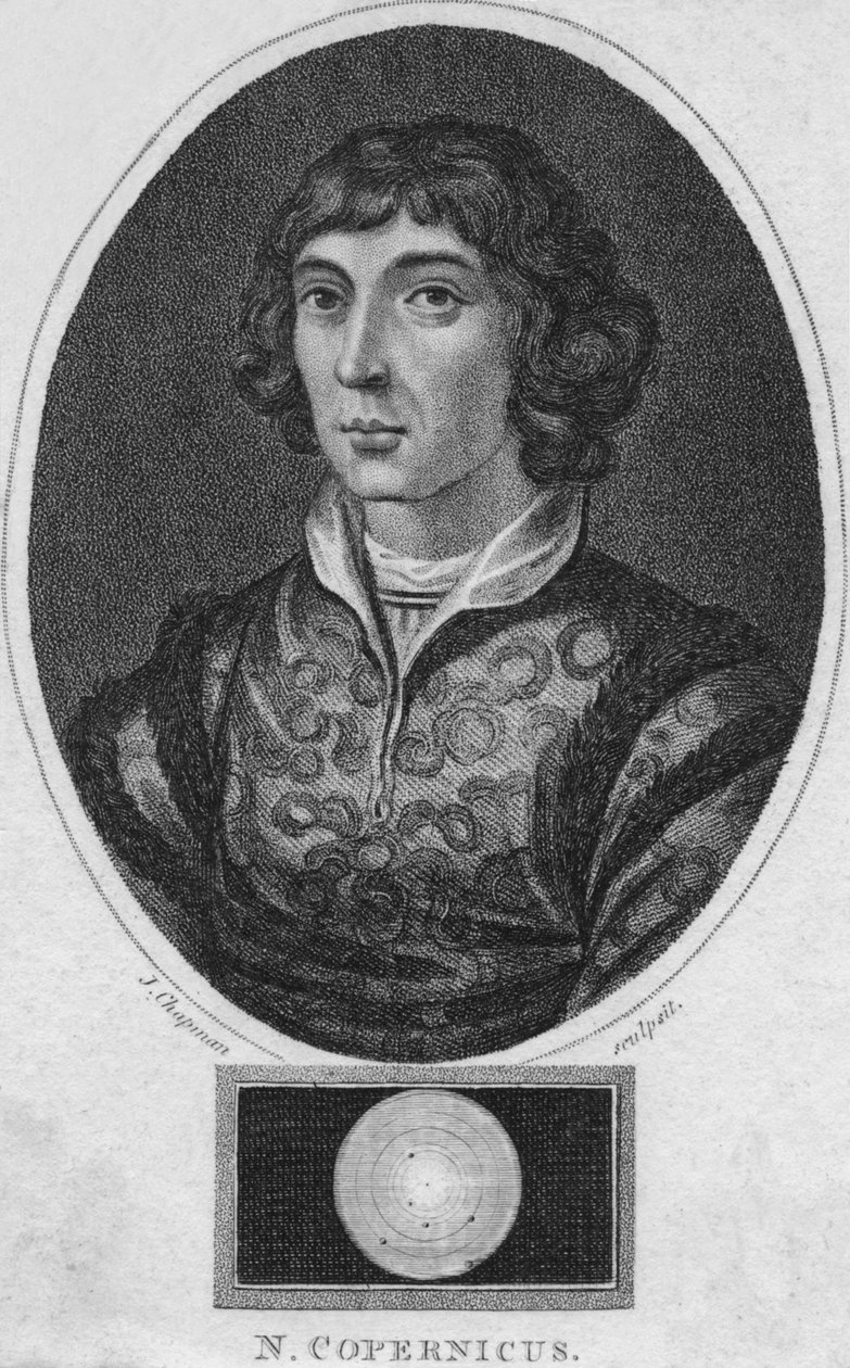 N. Copernicus, 18. yüzyılın sonları 19. yüzyılın başlarında. by J. Chapman