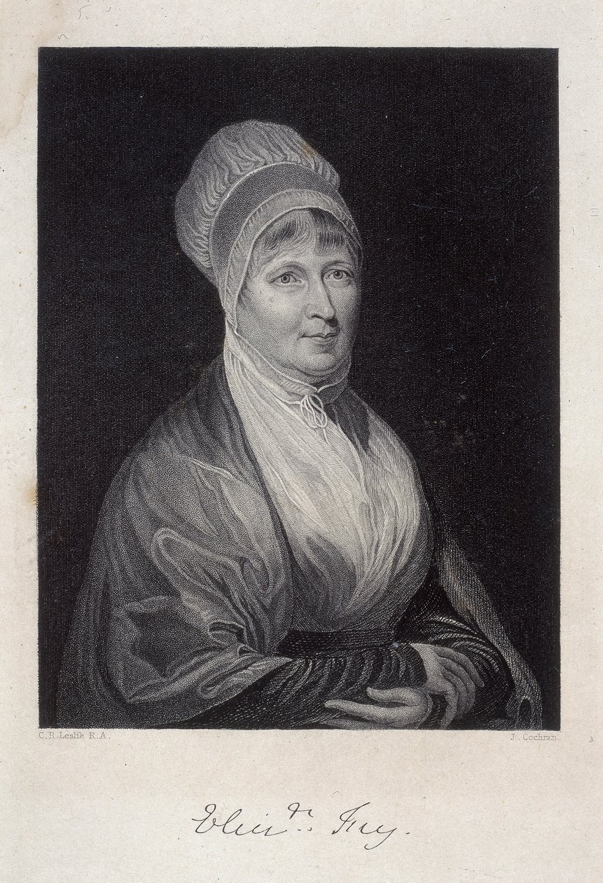 Elizabeth Fry, 1844 by J. Cochran