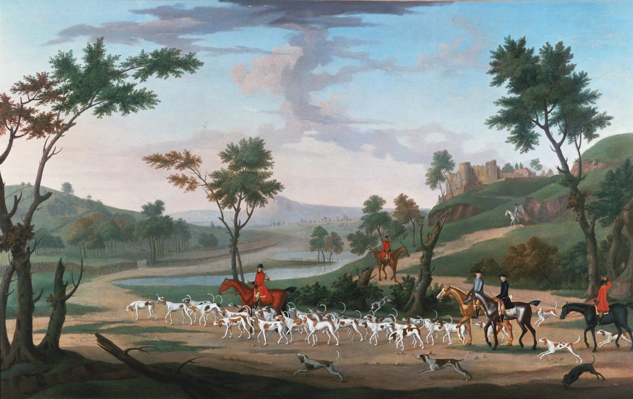 ಗ್ಯಾಲೋಪ್ಟರ್ಕ್ನಲ್ಲಿ ಬೇಟೆಯಾಡುವ ದೃಶ್ಯ by J. Francis Sartorius