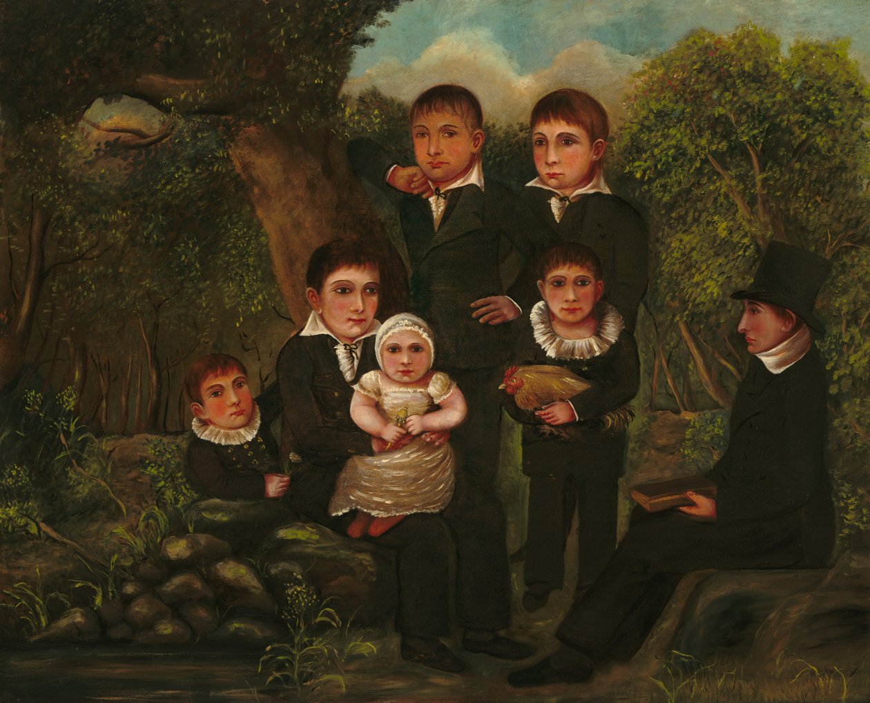 Abraham Clark ve Çocukları, 1822. by J. H.
