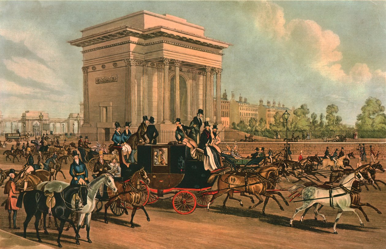 Hyde Park Köşesi, c1838. by J Harris