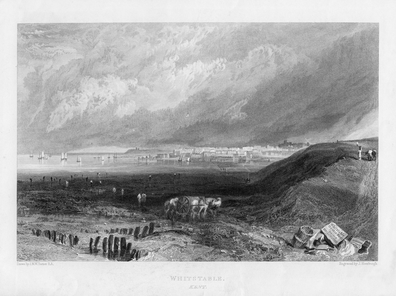 Whitstable, Kent, 19. yüzyıl by J. Horsburgh
