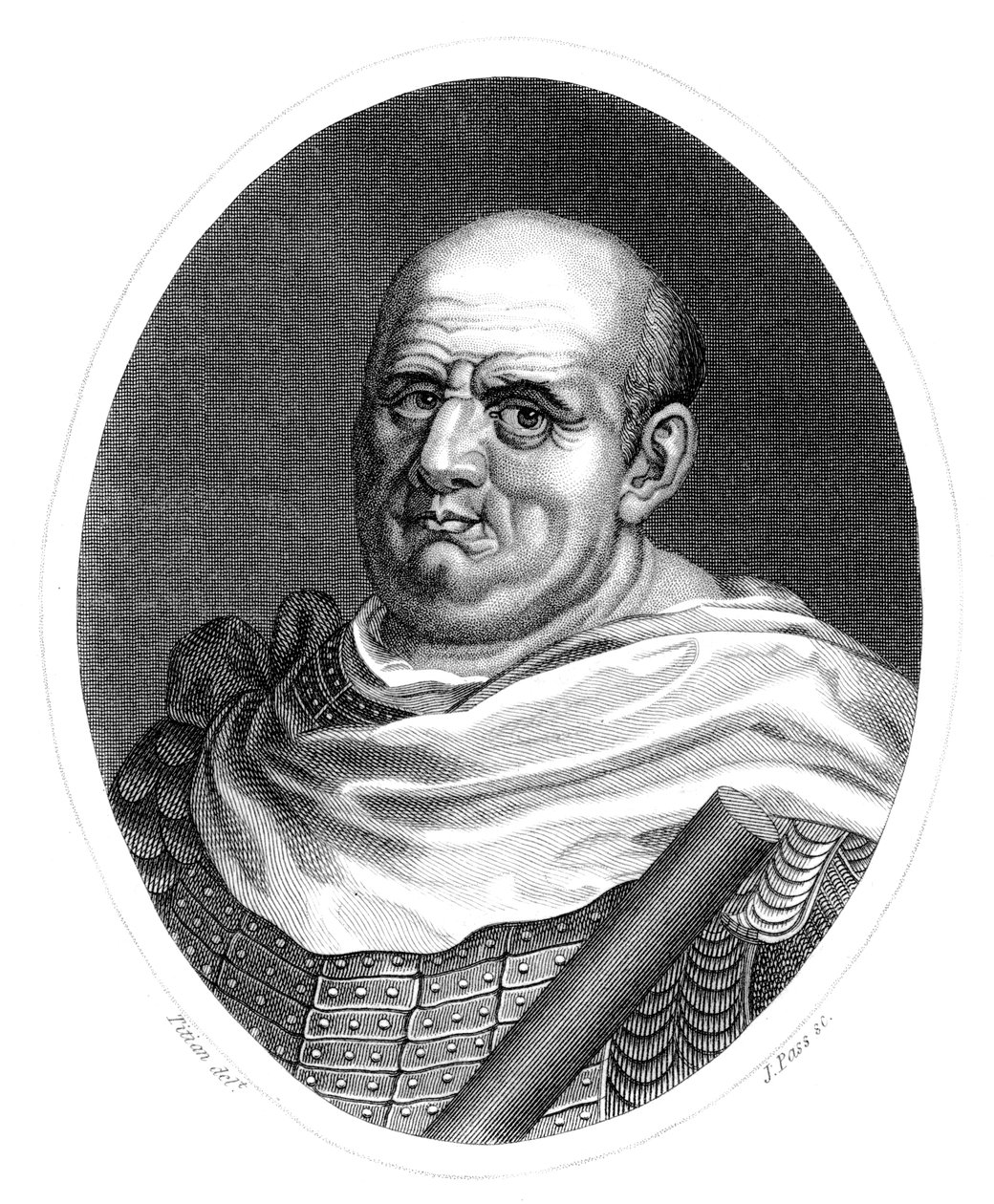 Vespasian Sezar, Roma İmparatoru. by J. Pass
