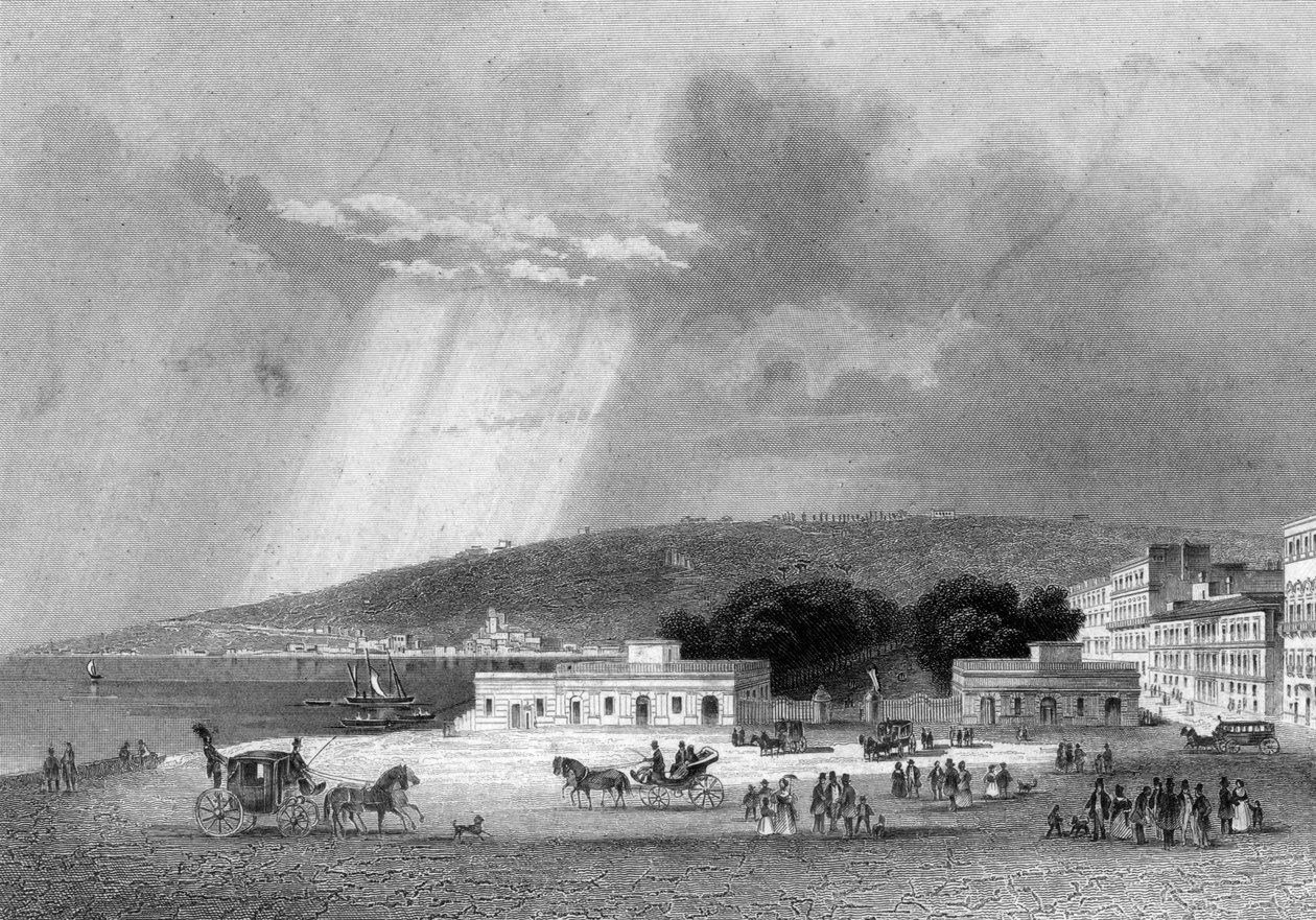 Villa Reale, Napoli, İtalya, 19. yüzyıl by J. Poppel