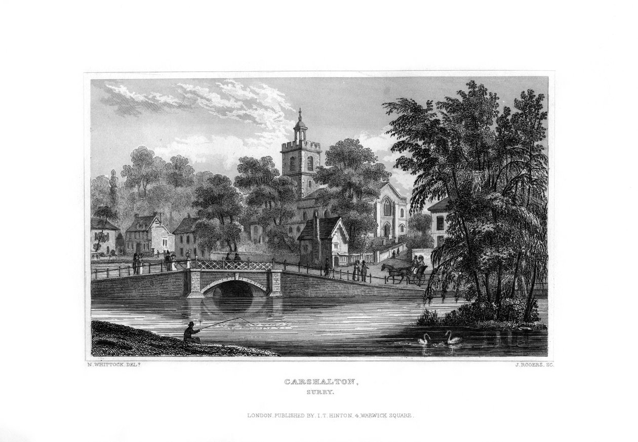 Carshalton, Surrey, 1829. by J. Rogers