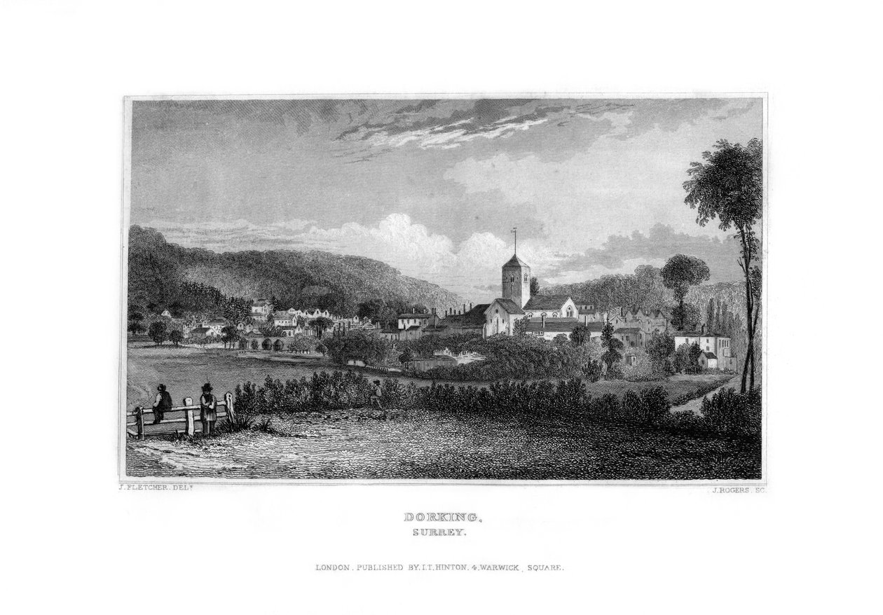 Dorking, Surrey, 1829. by J. Rogers