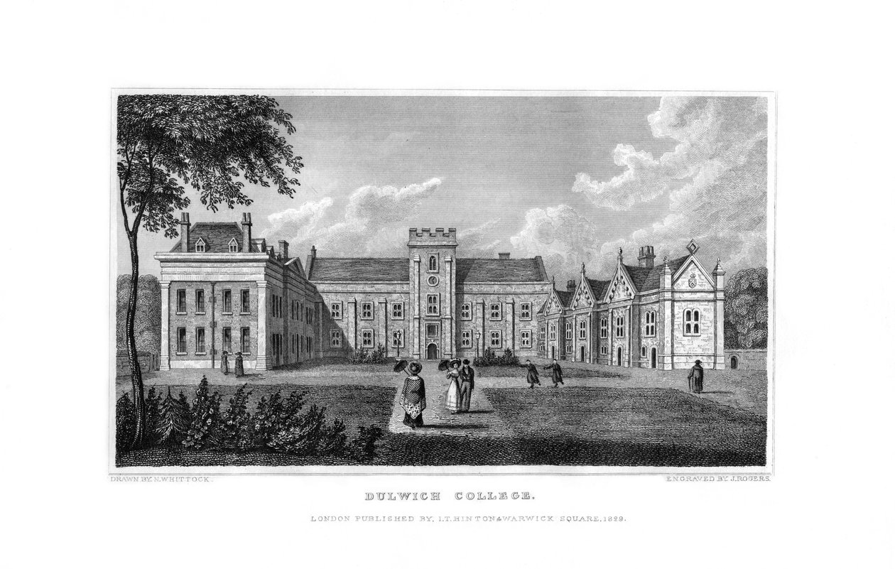 Dulwich Koleji, Londra, 1829. by J. Rogers